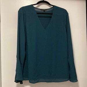 Banana Republic teal blouse M